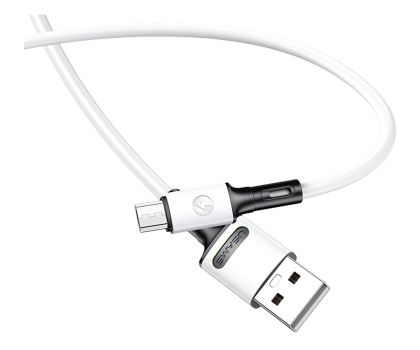 Kabel USAMS Kabel U52 microUSB 2A Fast Charge 1m biały SJ435USB01